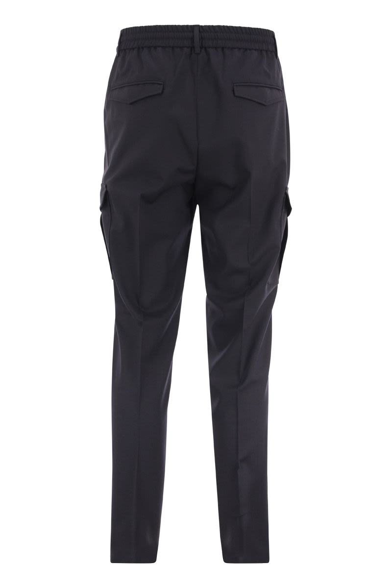 Cargo trousers with drawstring - VOGUERINI