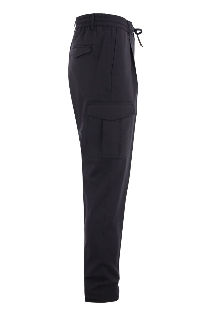 Cargo trousers with drawstring - VOGUERINI