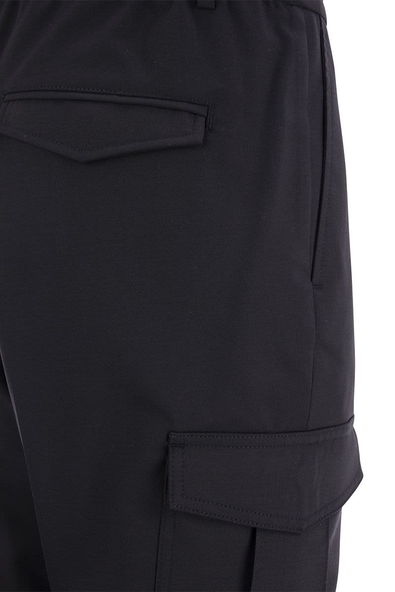 Cargo trousers with drawstring - VOGUERINI