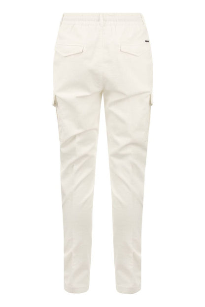 Velvet cargo jogger trousers - VOGUERINI