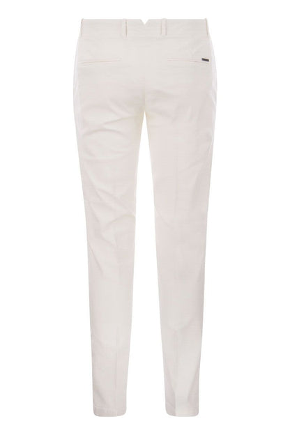 Cotton and silk trousers - VOGUERINI