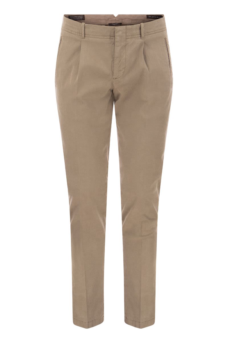 Cotton and silk trousers - VOGUERINI