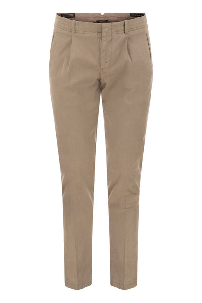 Cotton and silk trousers - VOGUERINI