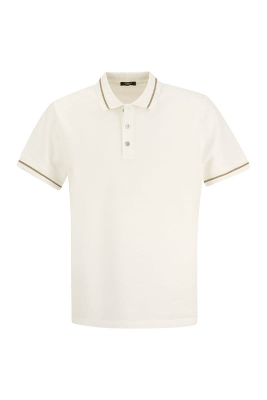 Cotton piqué polo shirt - VOGUERINI