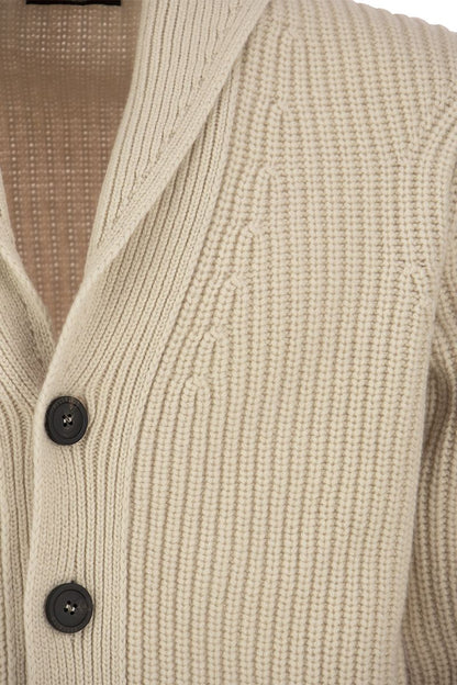 Wool and cashmere cardigan - VOGUERINI