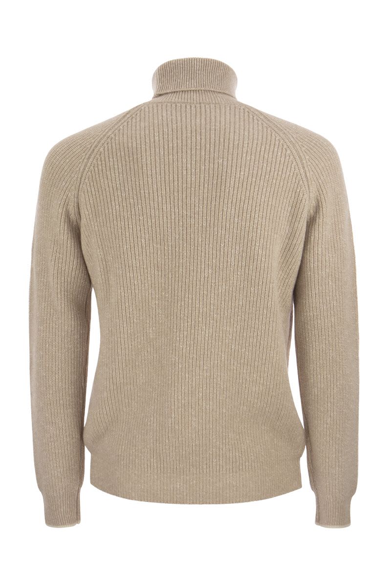 Wool and cashmere turtleneck sweater - VOGUERINI