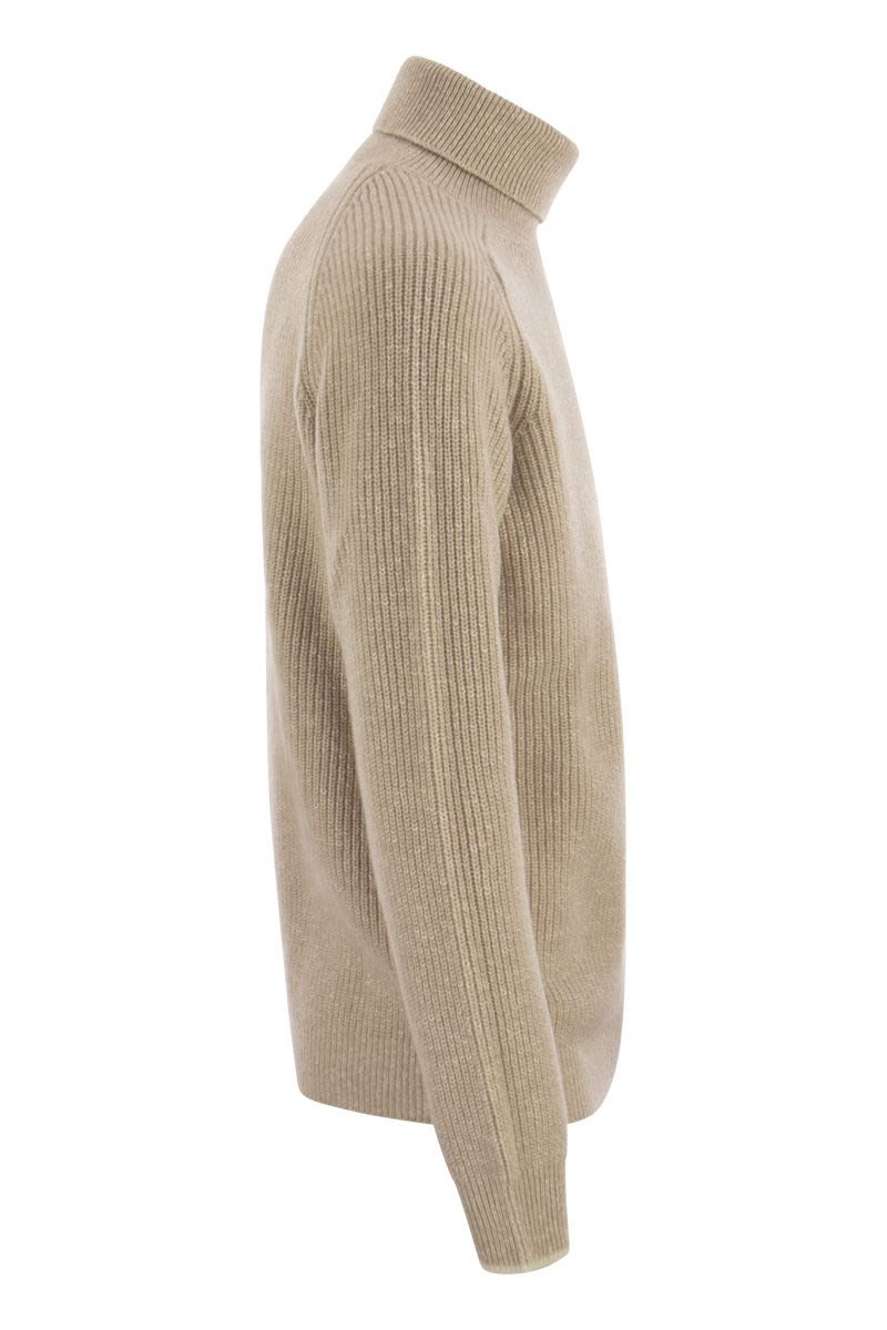 Wool and cashmere turtleneck sweater - VOGUERINI