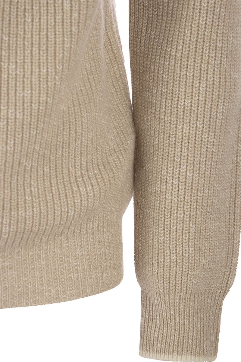 Wool and cashmere turtleneck sweater - VOGUERINI