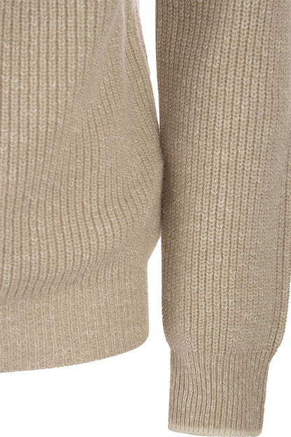 Wool and cashmere turtleneck sweater - VOGUERINI