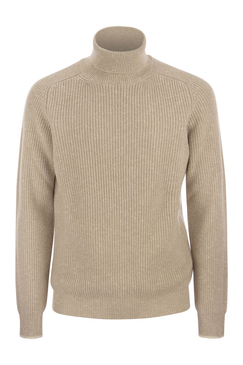 Wool and cashmere turtleneck sweater - VOGUERINI