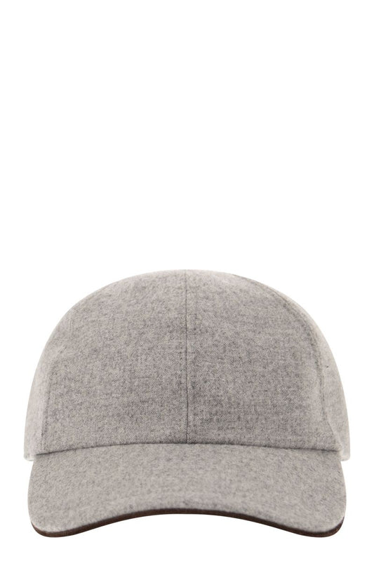 Wool blend baseball cap - VOGUERINI