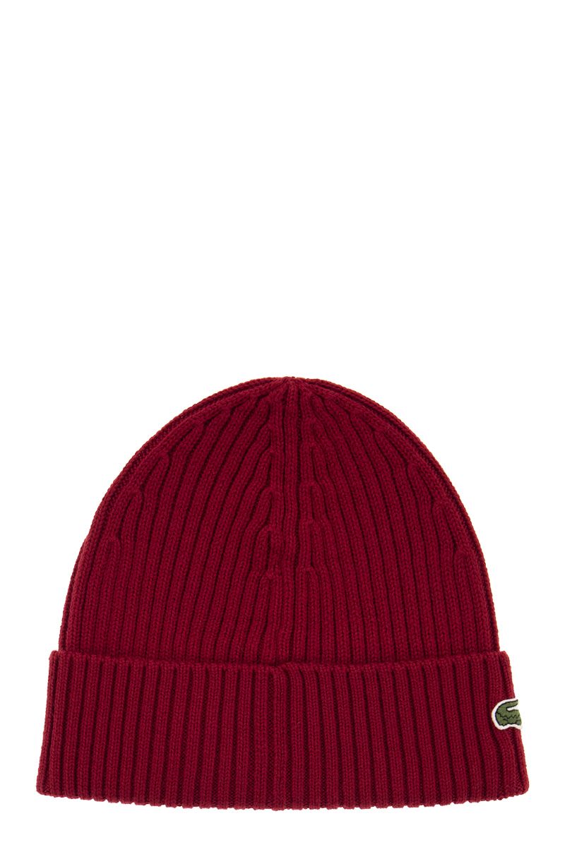 Unisex ribbed wool beanie - VOGUERINI