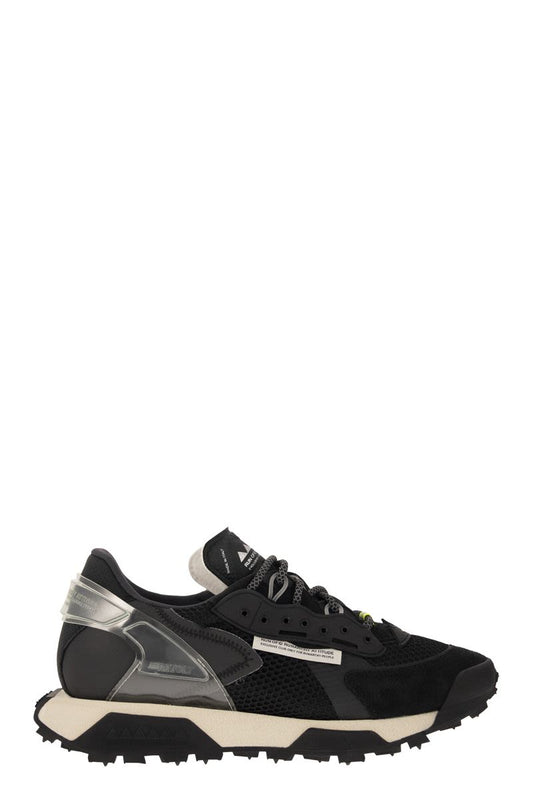 REVOLT - Leather and fabric trainers - VOGUERINI