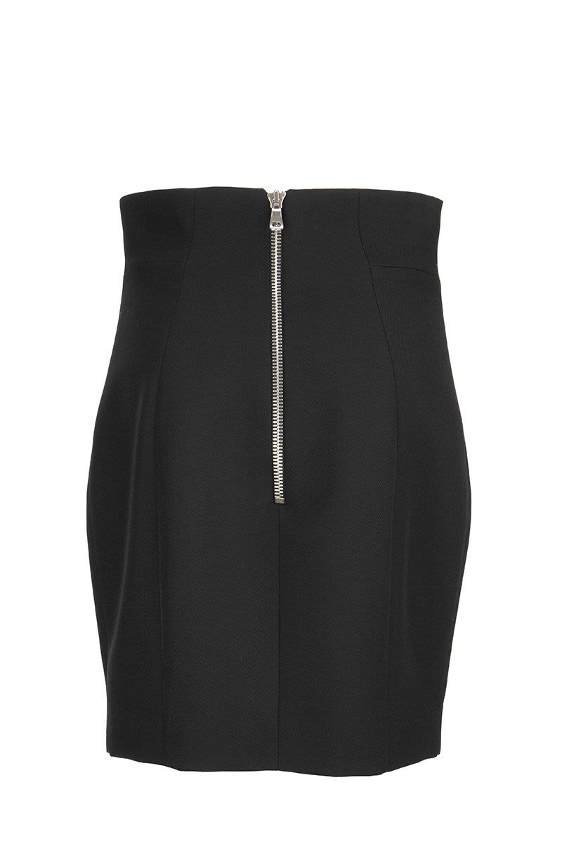 Short black skirt with Double Button - VOGUERINI