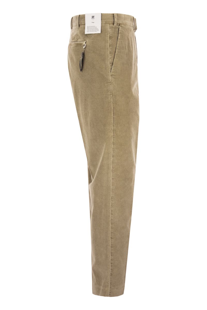 Ribbed velvet Rebel trousers - VOGUERINI