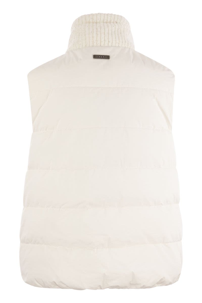 Down-filled tricot waistcoat - VOGUERINI