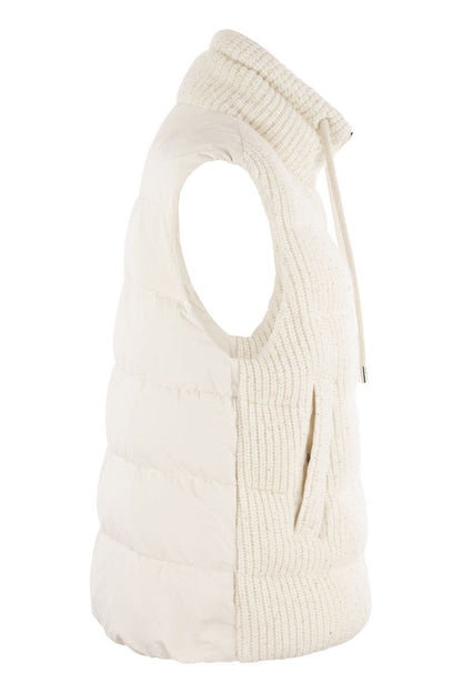 Down-filled tricot waistcoat - VOGUERINI