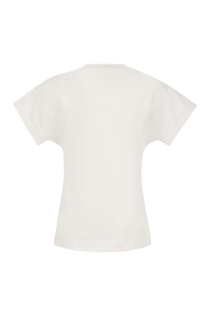 Crew-neck T-shirt with pocket - VOGUERINI