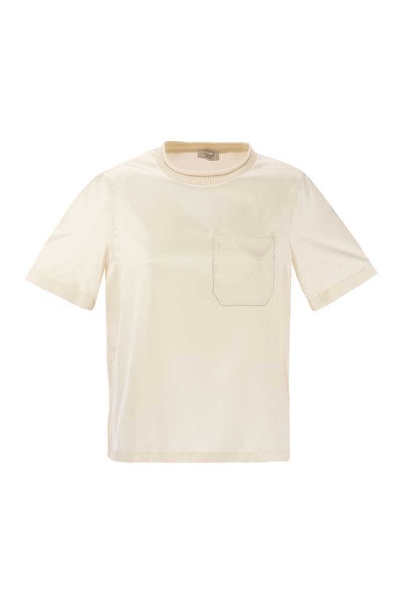 Silk shirt with breast pocket - VOGUERINI