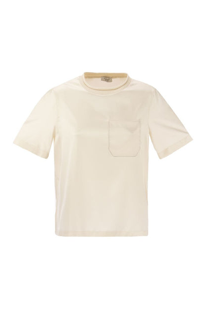 Silk shirt with breast pocket - VOGUERINI