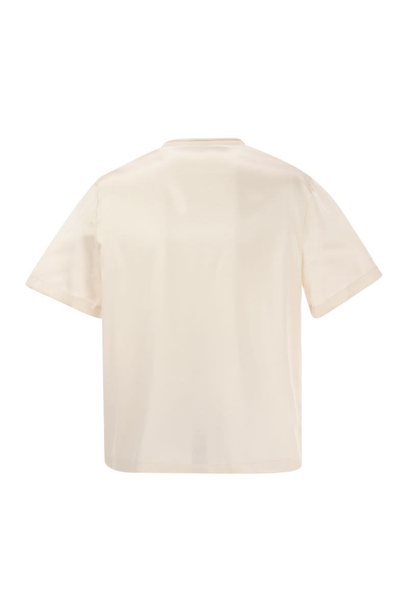 Silk shirt with breast pocket - VOGUERINI