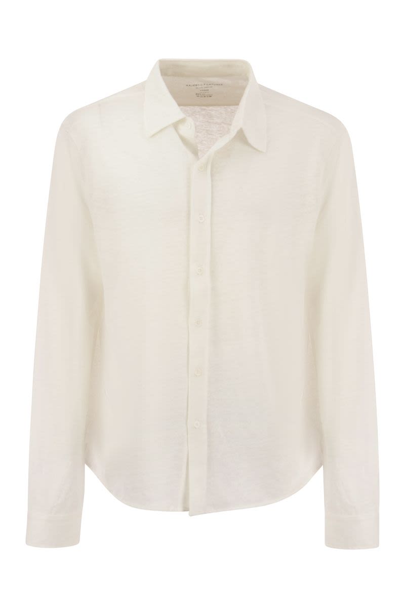 Linen long-sleeved shirt - VOGUERINI