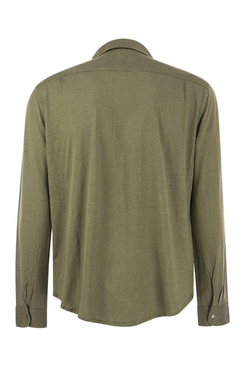 Linen long-sleeved shirt - VOGUERINI