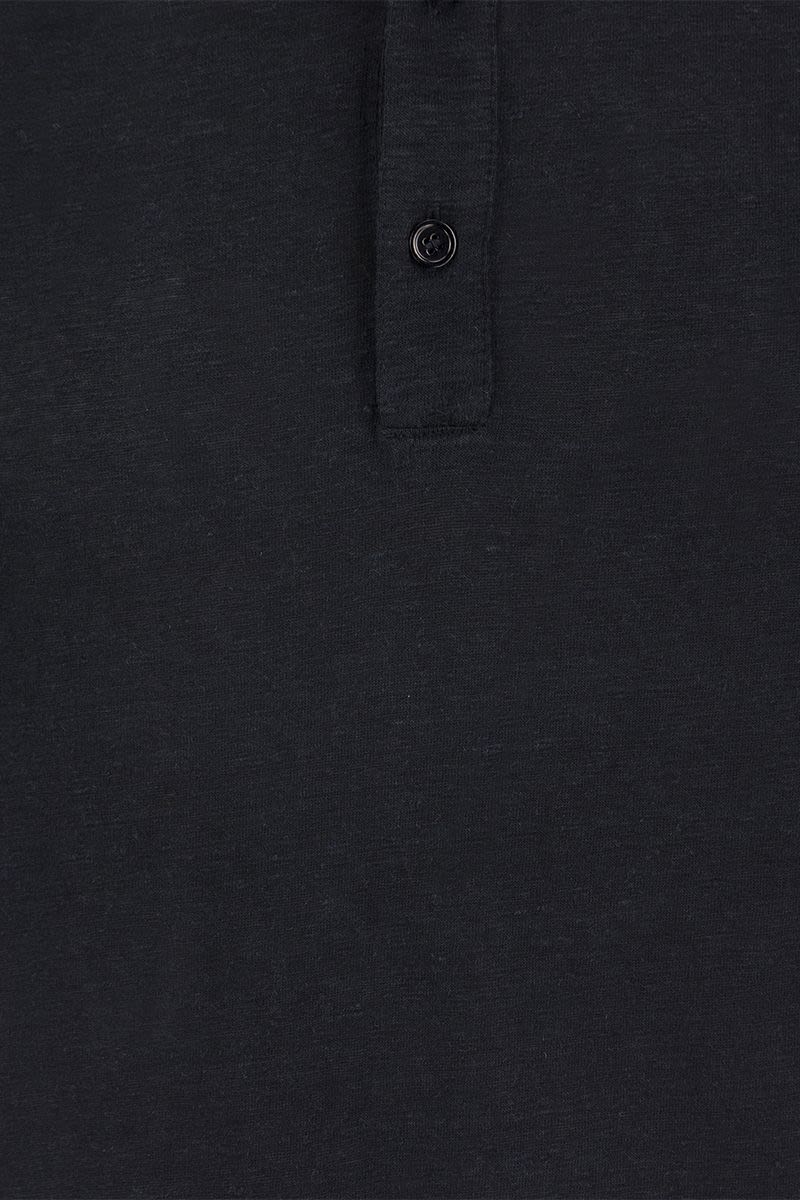 Linen polo shirt with buttons - VOGUERINI