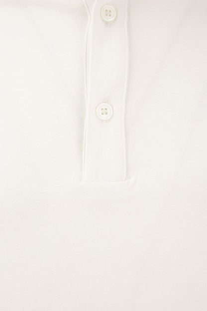 Short-sleeved polo shirt in lyocell and cotton - VOGUERINI