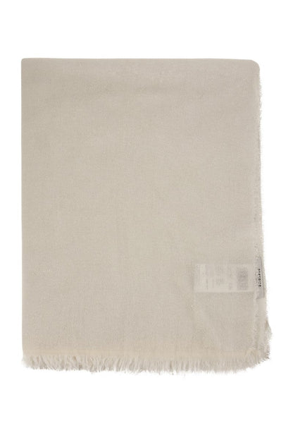 Fringed scarf in soft modal, viscose and cotton - VOGUERINI