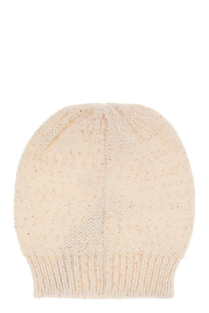 Wool, silk and cashmere braided cap - VOGUERINI