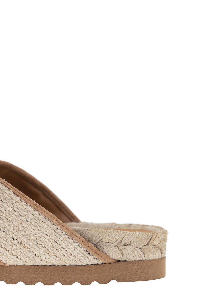 Jute and Leather Sandal - VOGUERINI