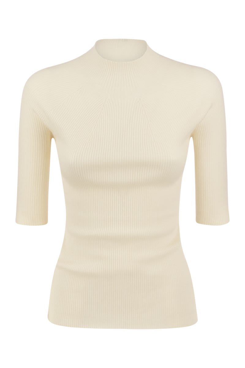 Tricot jersey with half sleeves - VOGUERINI