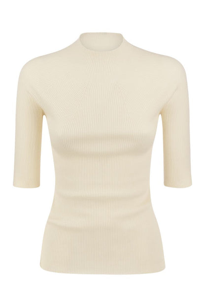 Tricot jersey with half sleeves - VOGUERINI