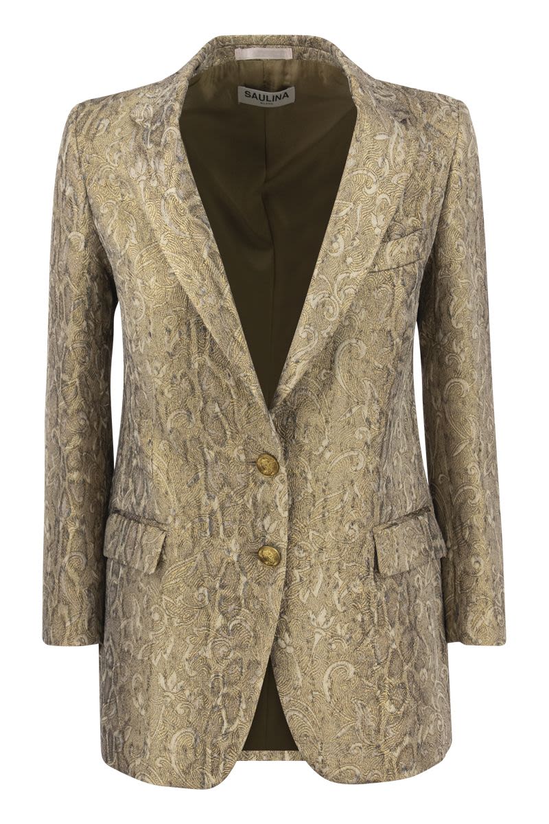 ANTONIA - Gold brocade jacket - VOGUERINI