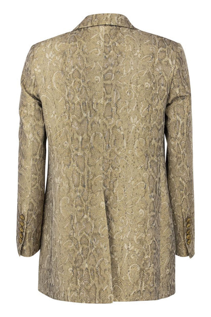 ANTONIA - Gold brocade jacket - VOGUERINI