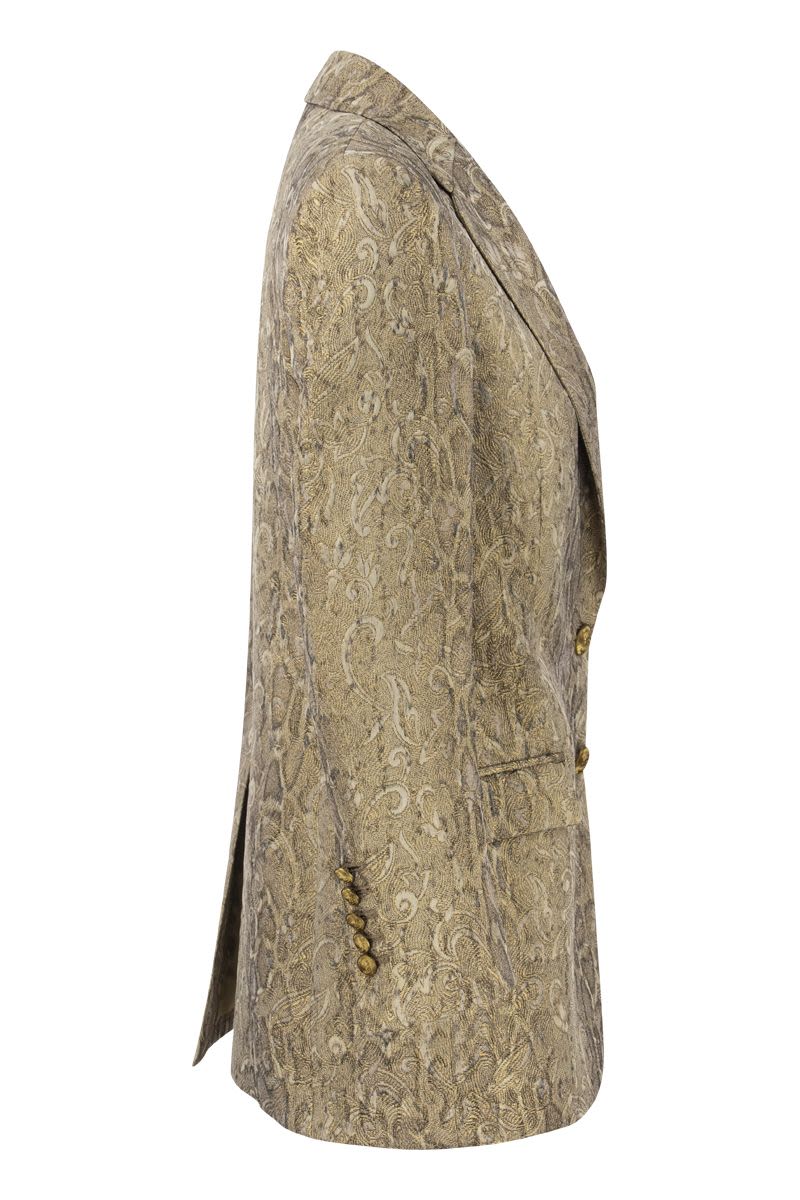 ANTONIA - Gold brocade jacket - VOGUERINI