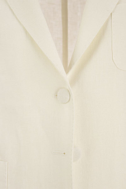 ADELAIDE - Linen two-button jacket - VOGUERINI