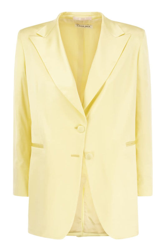 AGNESE - Two-button viscose blend blazer - VOGUERINI