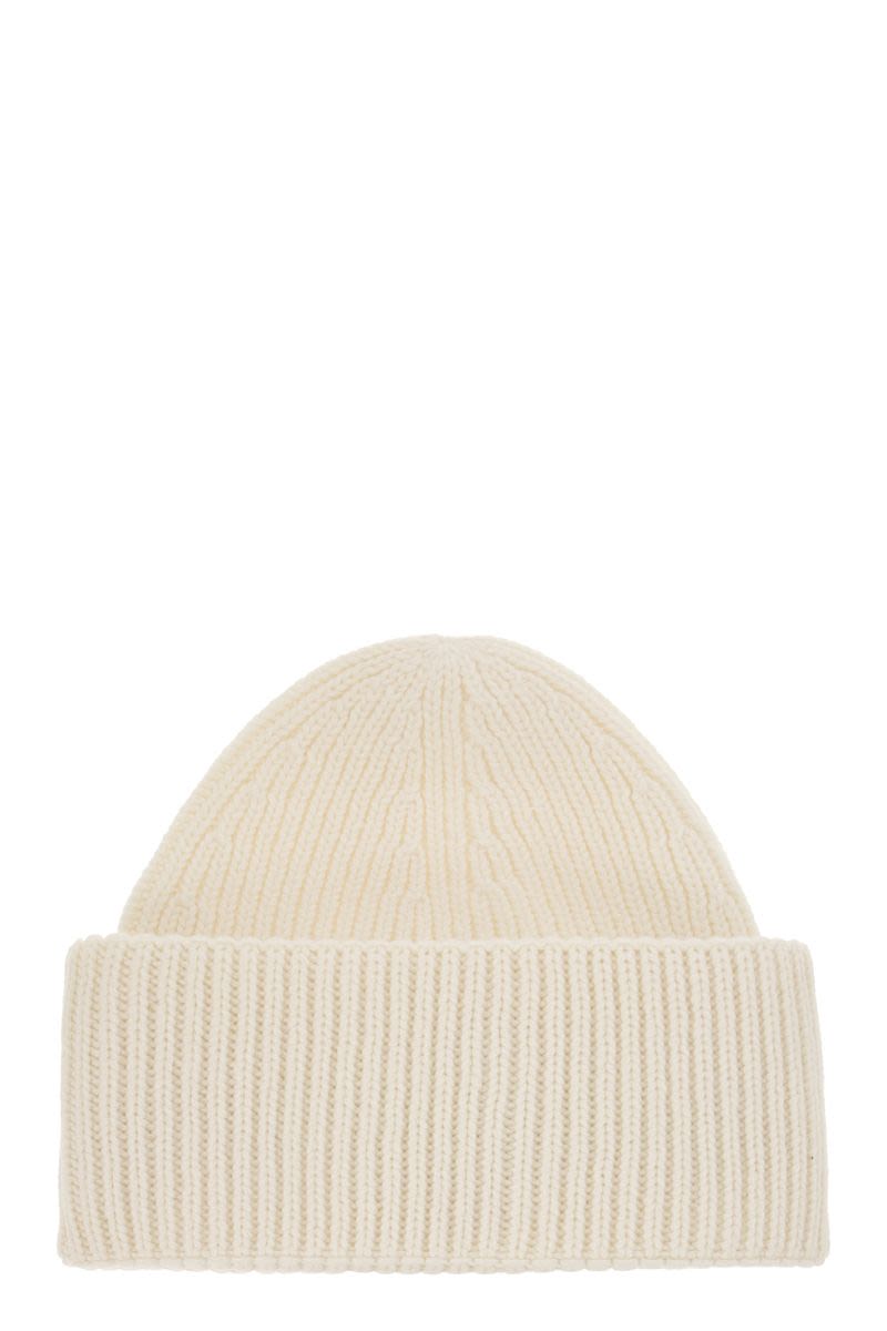 Ribbed wool cashmere silk cap - VOGUERINI