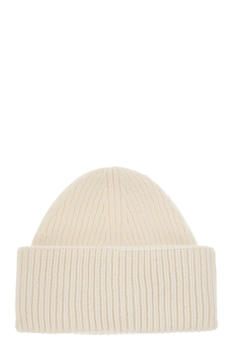 Ribbed wool cashmere silk cap - VOGUERINI