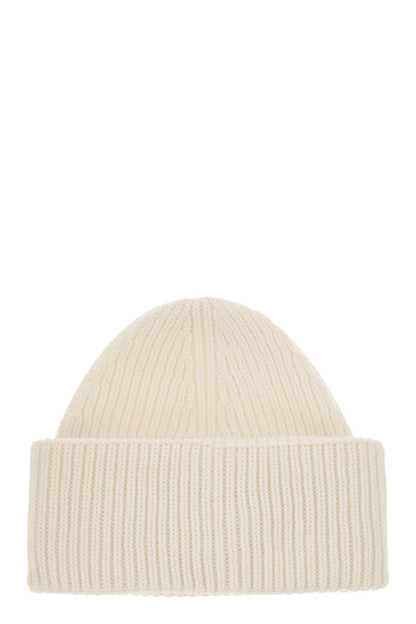 Ribbed wool cashmere silk cap - VOGUERINI