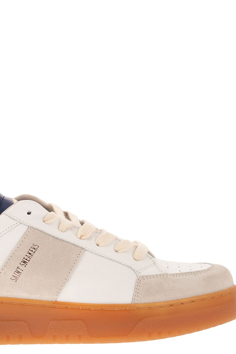 SAIL CLUB - Leather and suede trainers - VOGUERINI