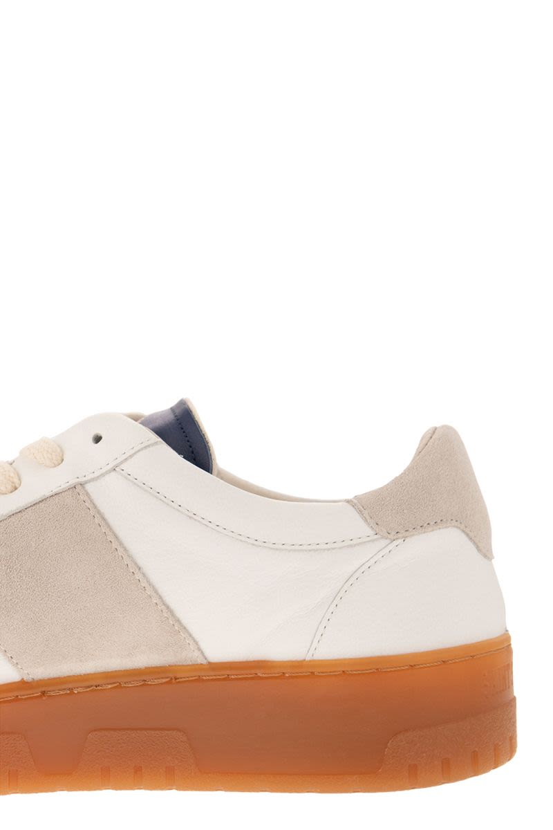 SAIL CLUB - Leather and suede trainers - VOGUERINI