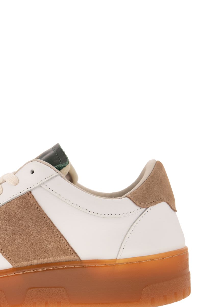 SAIL CLUB - Leather and suede trainers - VOGUERINI