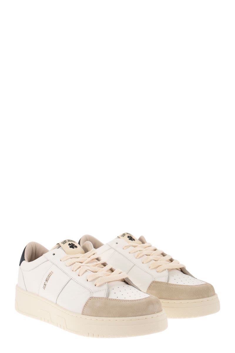 SAIL - Leather and suede trainers - VOGUERINI