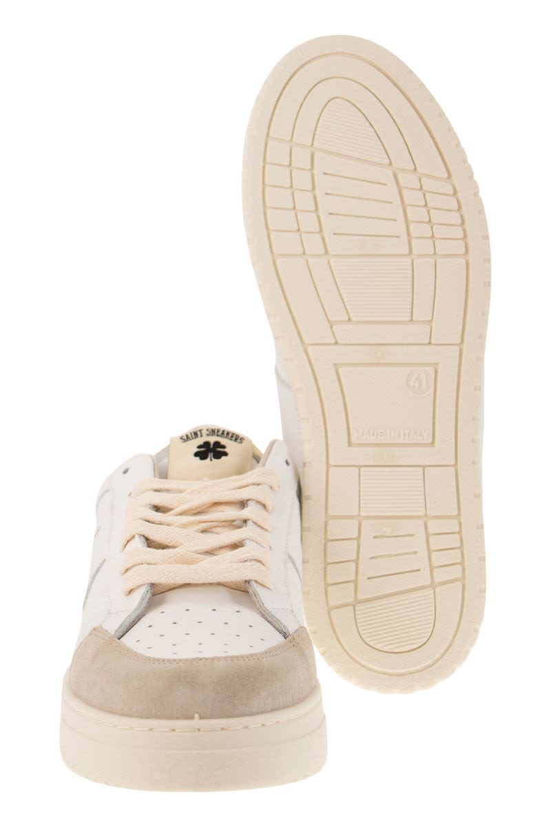 SAIL - Leather and suede trainers - VOGUERINI