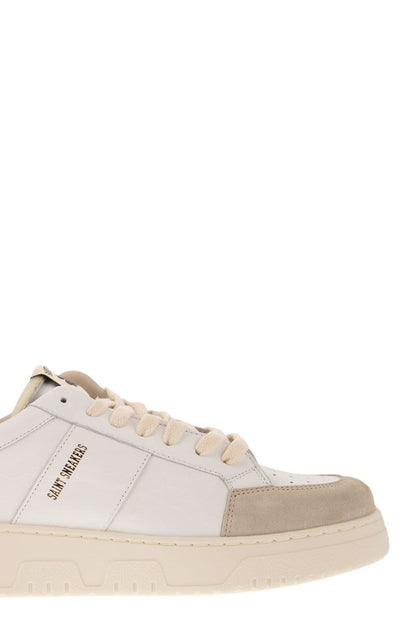 SAIL - Leather and suede trainers - VOGUERINI