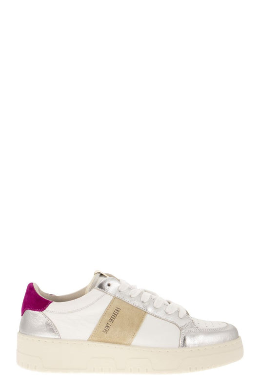 SAIL - Leather and suede trainers - VOGUERINI