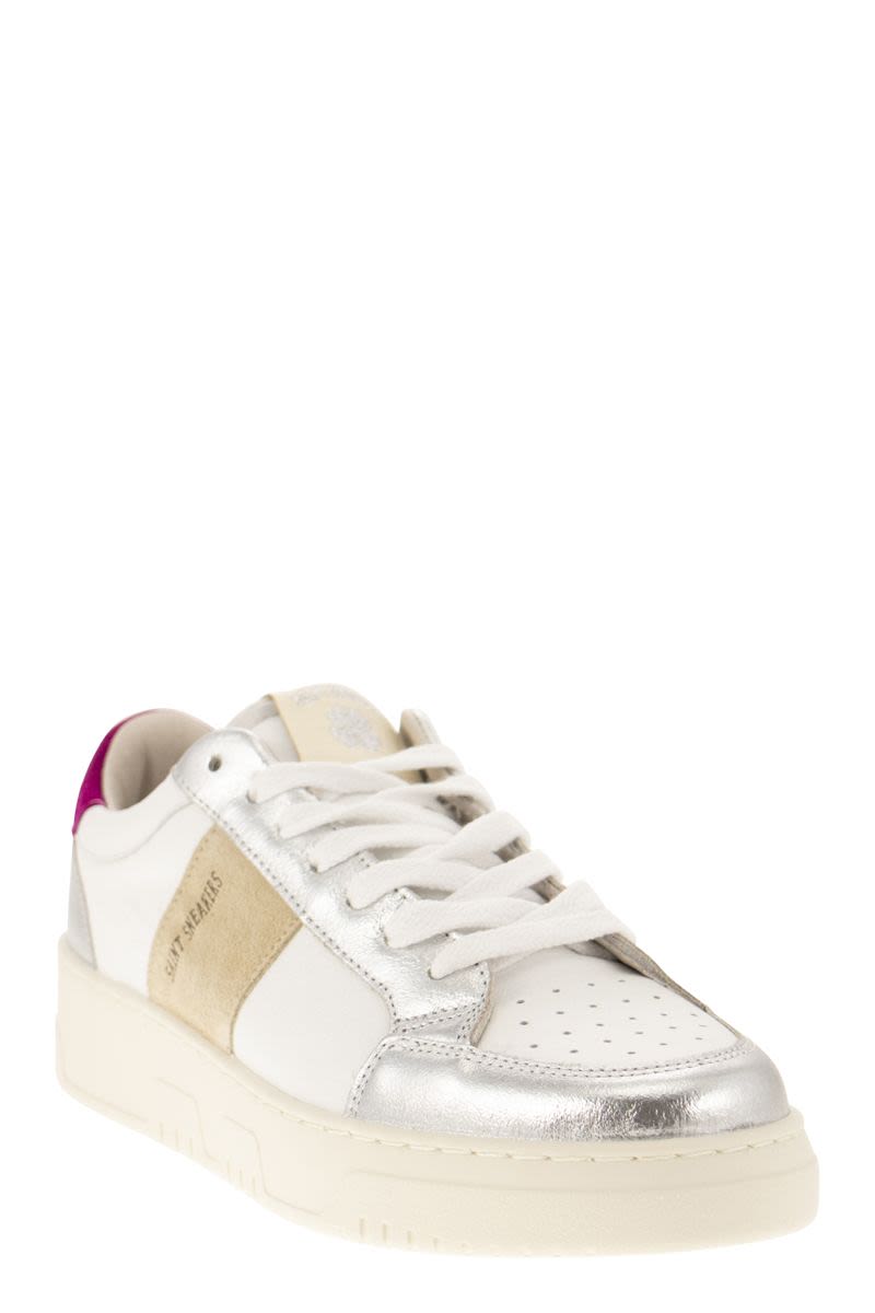 SAIL - Leather and suede trainers - VOGUERINI